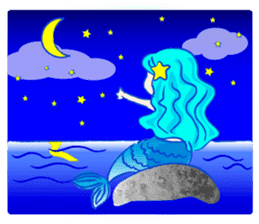 Cute mermaid sticker #2918975