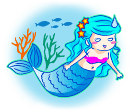 Cute mermaid sticker #2918976