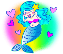 Cute mermaid sticker #2918977