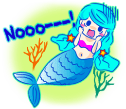 Cute mermaid sticker #2918979