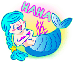 Cute mermaid sticker #2918980
