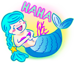 Cute mermaid sticker #2918980