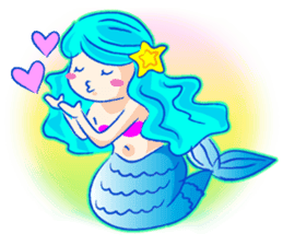 Cute mermaid sticker #2918981