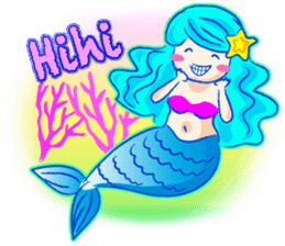 Cute mermaid sticker #2918982