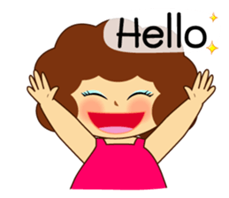 Ama Chubby Girl (English) sticker #2919427