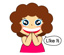 Ama Chubby Girl (English) sticker #2919431