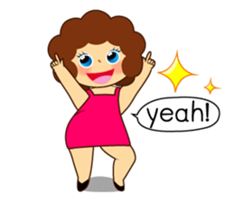 Ama Chubby Girl (English) sticker #2919436