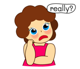 Ama Chubby Girl (English) sticker #2919446