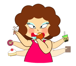 Ama Chubby Girl (English) sticker #2919447