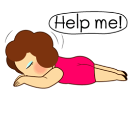 Ama Chubby Girl (English) sticker #2919454