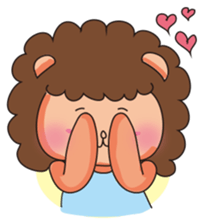 Q Hair Lion sticker #2920437