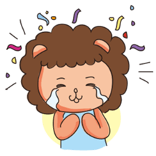 Q Hair Lion sticker #2920450