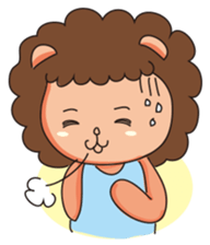 Q Hair Lion sticker #2920460