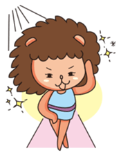 Q Hair Lion sticker #2920463