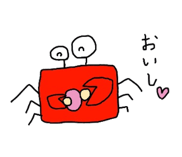 Crab sticker sticker #2920512