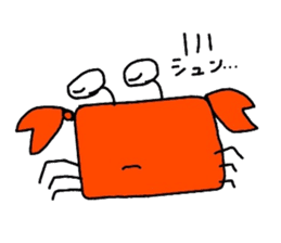 Crab sticker sticker #2920522