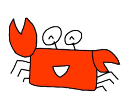 Crab sticker sticker #2920523
