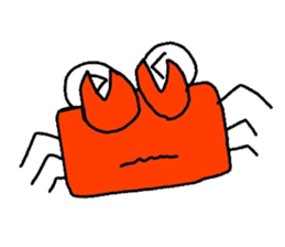 Crab sticker sticker #2920524