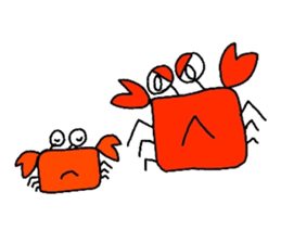 Crab sticker sticker #2920527