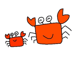 Crab sticker sticker #2920528