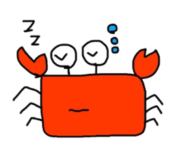 Crab sticker sticker #2920533