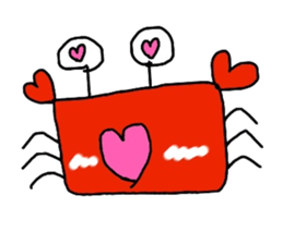 Crab sticker sticker #2920537