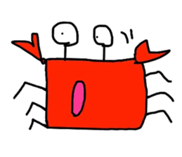 Crab sticker sticker #2920542