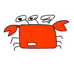 Crab sticker sticker #2920543