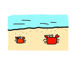 Crab sticker sticker #2920544