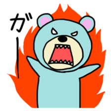 light-blue bear sticker #2921270