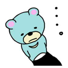 light-blue bear sticker #2921273
