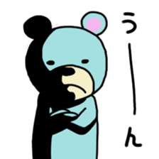 light-blue bear sticker #2921279