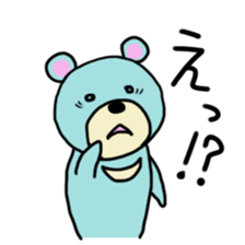 light-blue bear sticker #2921280