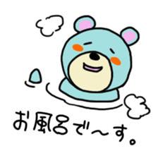 light-blue bear sticker #2921281