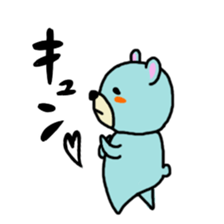 light-blue bear sticker #2921283