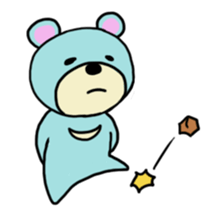 light-blue bear sticker #2921291