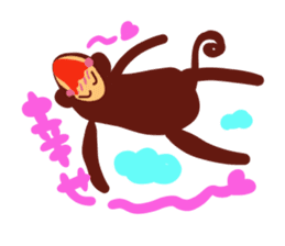 Monkey man sticker #2921695