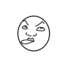 Funny face Pictorial book sticker #2921788