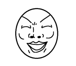 Funny face Pictorial book sticker #2921789