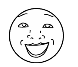 Funny face Pictorial book sticker #2921792