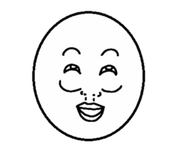 Funny face Pictorial book sticker #2921795