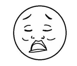 Funny face Pictorial book sticker #2921796