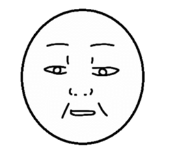 Funny face Pictorial book sticker #2921806