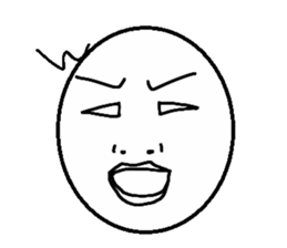 Funny face Pictorial book sticker #2921809