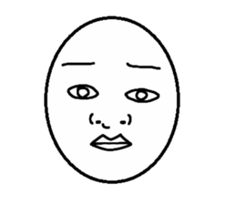 Funny face Pictorial book sticker #2921810