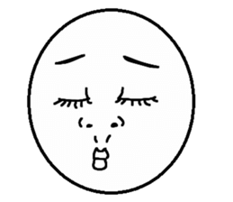 Funny face Pictorial book sticker #2921812