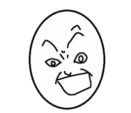 Funny face Pictorial book sticker #2921815