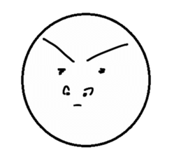 Funny face Pictorial book sticker #2921819