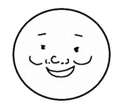 Funny face Pictorial book sticker #2921820