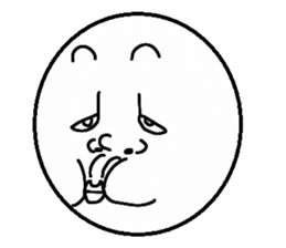 Funny face Pictorial book sticker #2921822